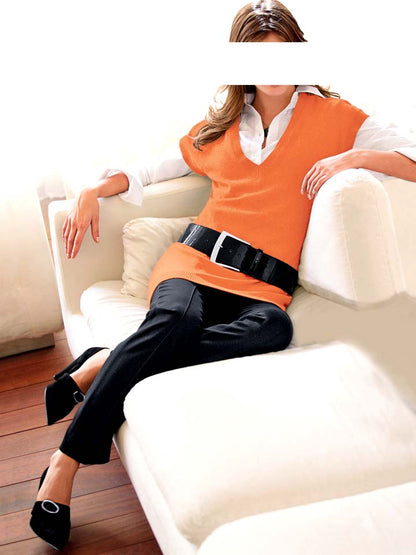 HEINE Damen Longpullover, orange