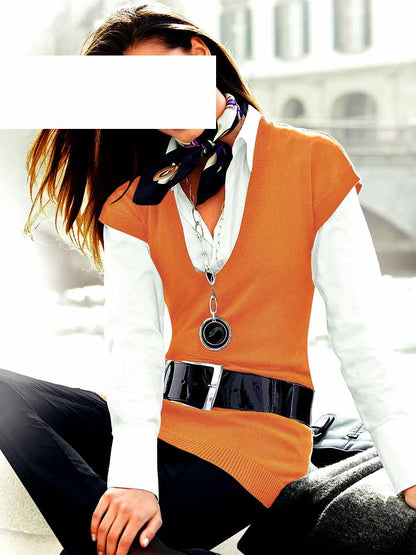 HEINE Damen Longpullover, orange