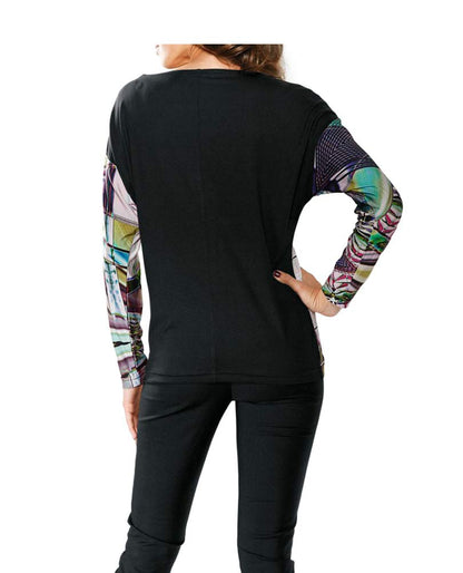 Ashley Brooke Damen Designer-Druckshirt, bunt