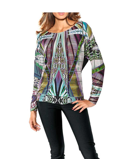 Ashley Brooke Damen Designer-Druckshirt, bunt