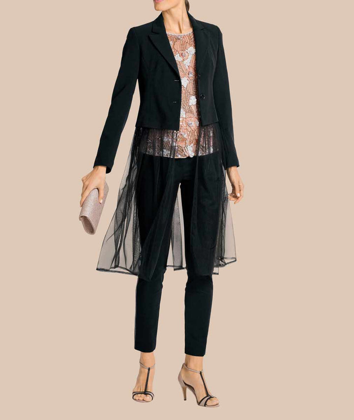 Ashley Brooke Damen Designer-Perlenitop, rosé