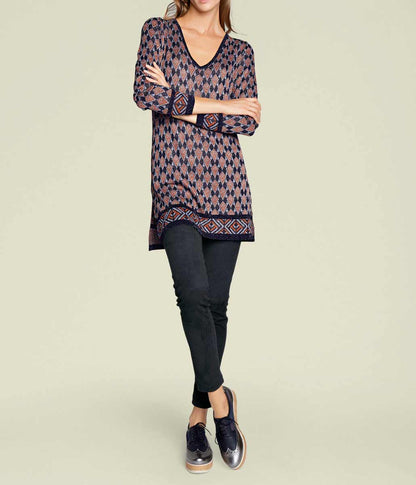 Rick Cardona Damen Designer-Longpullover, bunt