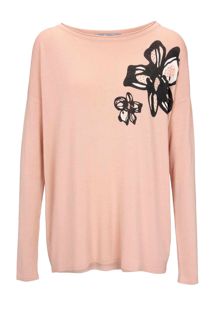 Ashley Brooke Damen Designer-Feinstrickpullover, rosé