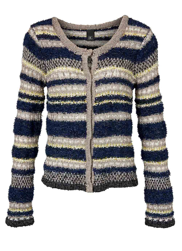 Heine - Best Connections Damen Grobstrickjacke, gelb-marine