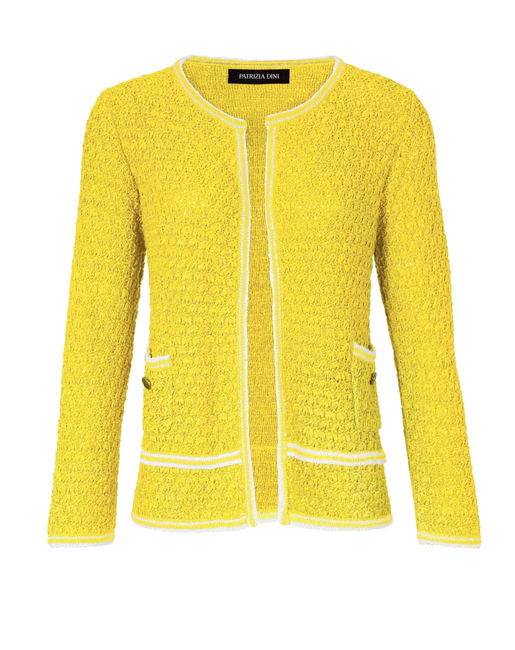 Patrizia Dini Damen Designer-Cardigan, gelb