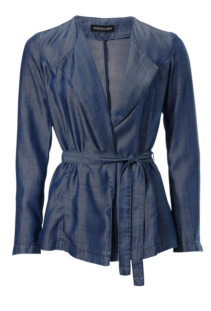 Patrizia Dini Damen Designer-Tenceljacke, blau-denim