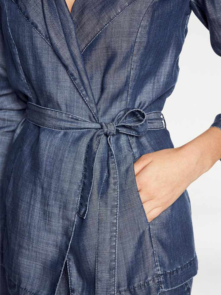 Patrizia Dini Damen Designer-Tenceljacke, blau-denim