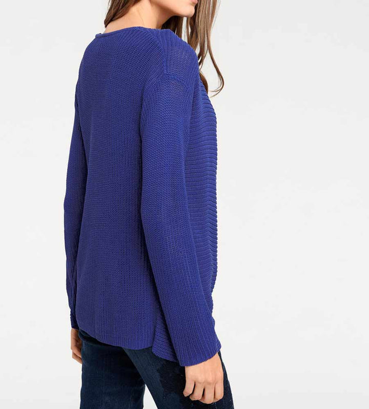 HEINE - BEST CONNECTIONS Damen Strick-Twinset, royalblau