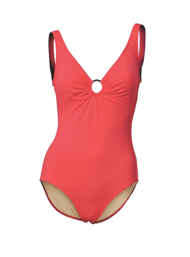 Class International Damen Optimizer-Badeanzug, koralle