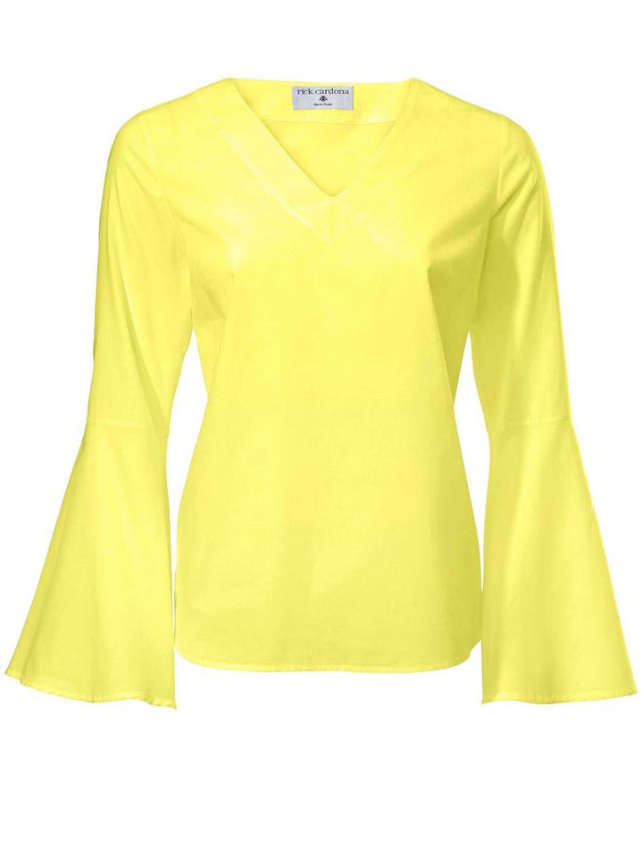RICK CARDONA Damen Designer-Bluse, gelb