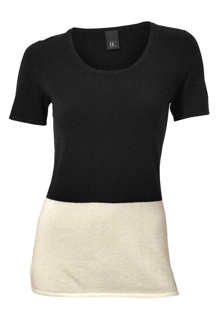HEINE - BEST CONNECTIONS Damen Kaschmir-Pullover, schwarz-creme