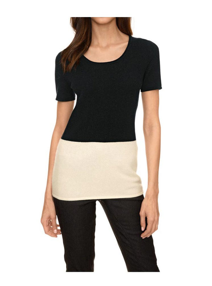HEINE - BEST CONNECTIONS Damen Kaschmir-Pullover, schwarz-creme