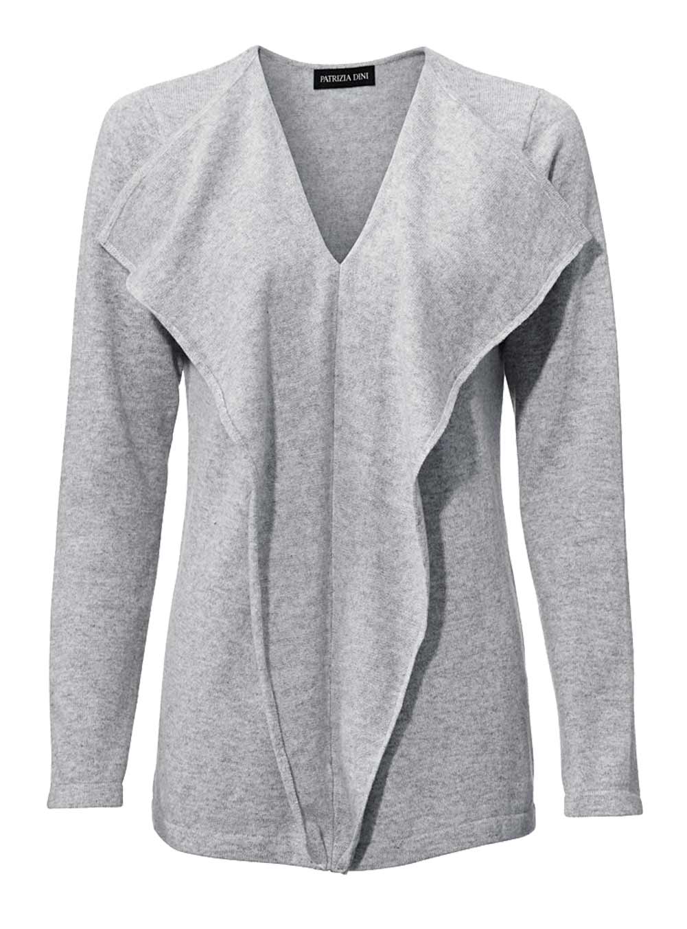 Patrizia Dini Damen Designer-Kaschmirpullover, grau