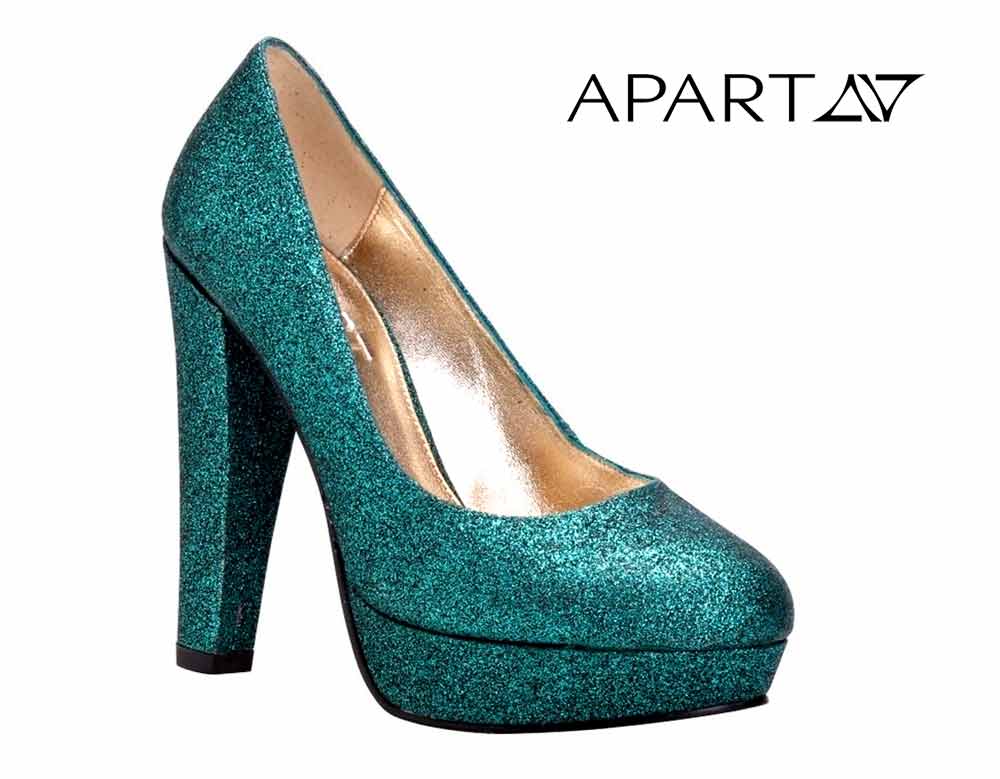 Apart Damen Abend-Pumps, smaragd