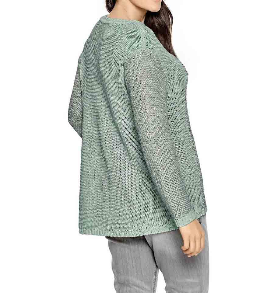 HEINE - BEST CONNECTIONS Damen Pullover, mint-gemustert