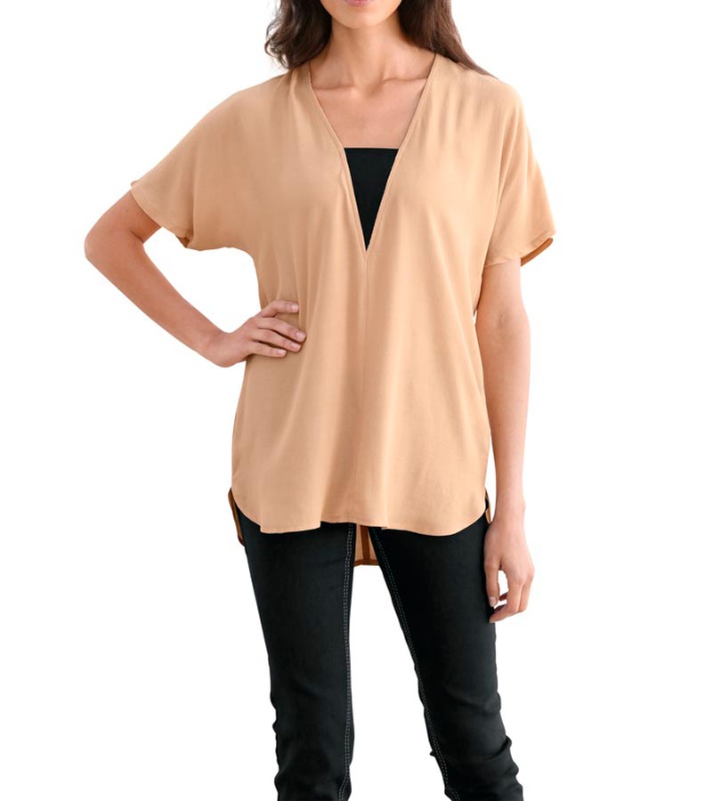 TRAVEL COUTURE BY HEINE Damen Bluse, apricot