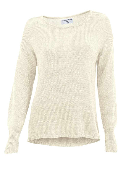 RICK CARDONA Damen Designer-Pullover, creme