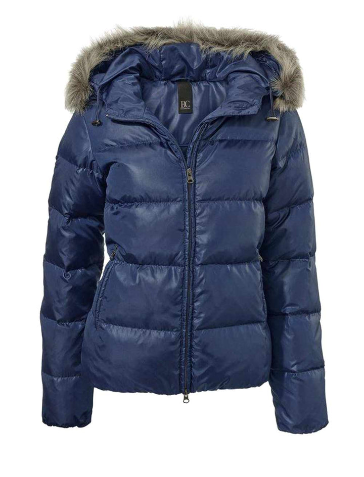 HEINE - BEST CONNECTIONS Damen Daunenjacke m. Webpelz, blau