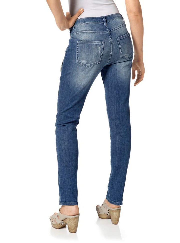 Heine Damen Damen-Jeans, blau-used