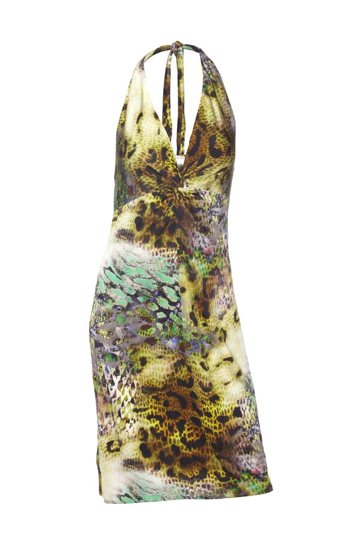 Rick Cardona Damen Designer-Neckholderkleid, bunt