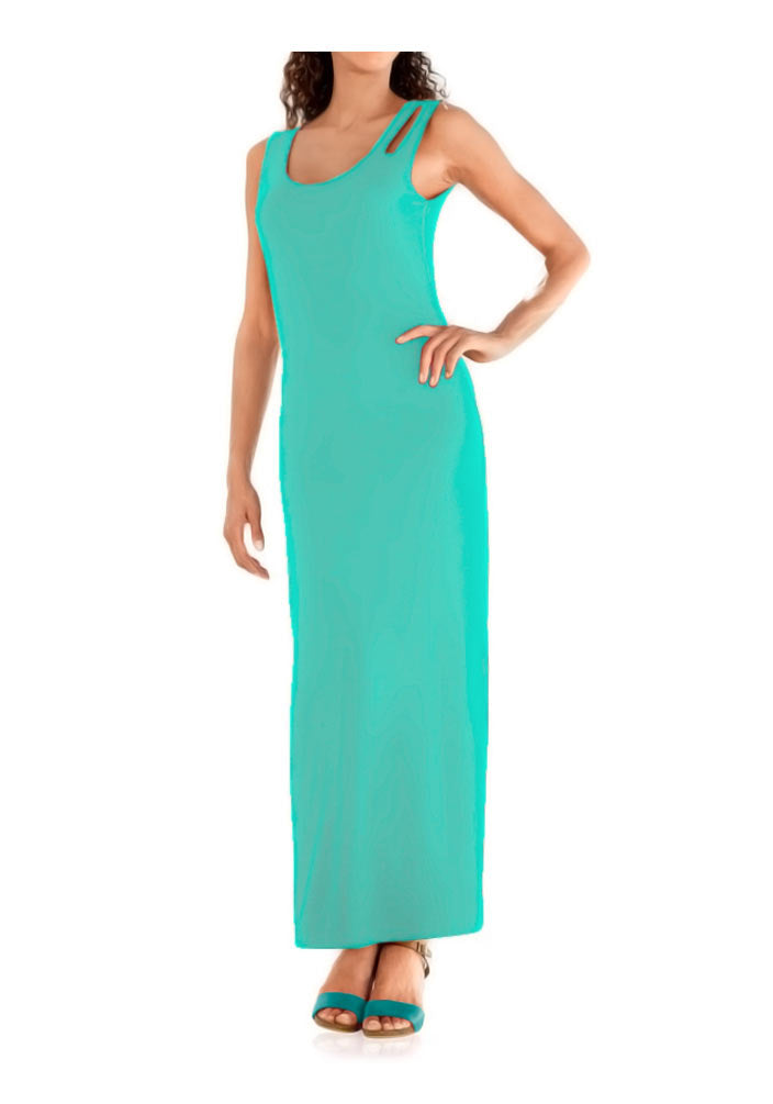 Heine - Best Connections Damen Jerseymaxikleid, jade