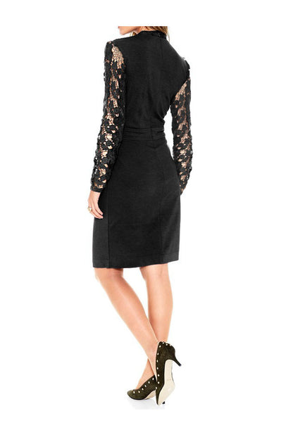 Heine - Best Connections Damen Kleid mit Spitze, schwarz
