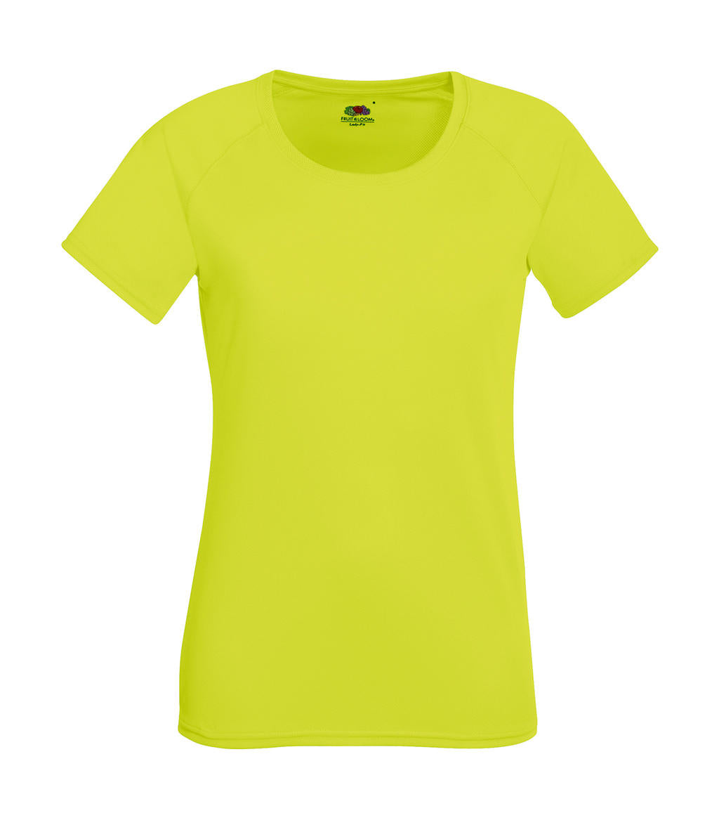 Fruit of the Loom Damen Performance T Lady-Fit Sport Fitness Training Shirt