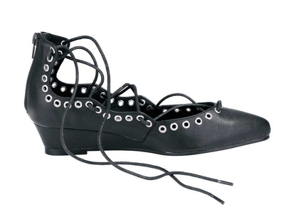 Heine Damen Ballerina, schwarz