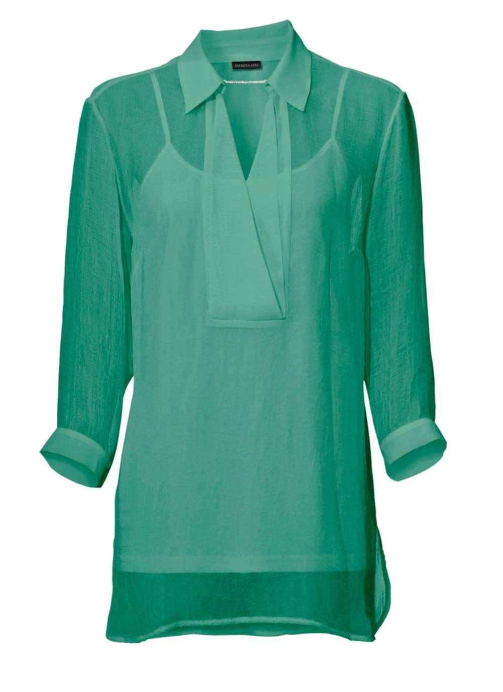 Patrizia Dini Damen Designer-Bluse mit Top, grün