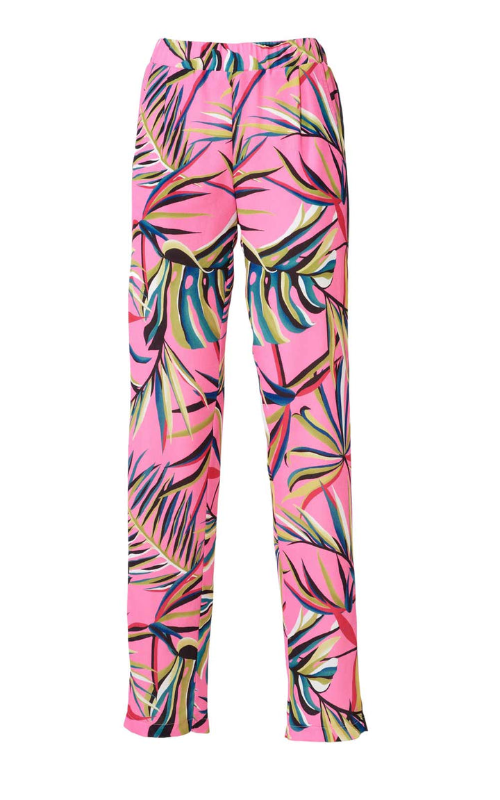 Rick Cardona Damen Designer-Druckhose, pink-bunt