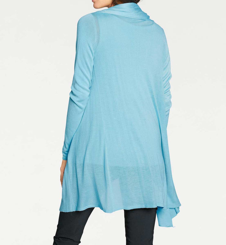 Ashley Brooke Damen Designer-Feinstrick-Twinset, blau