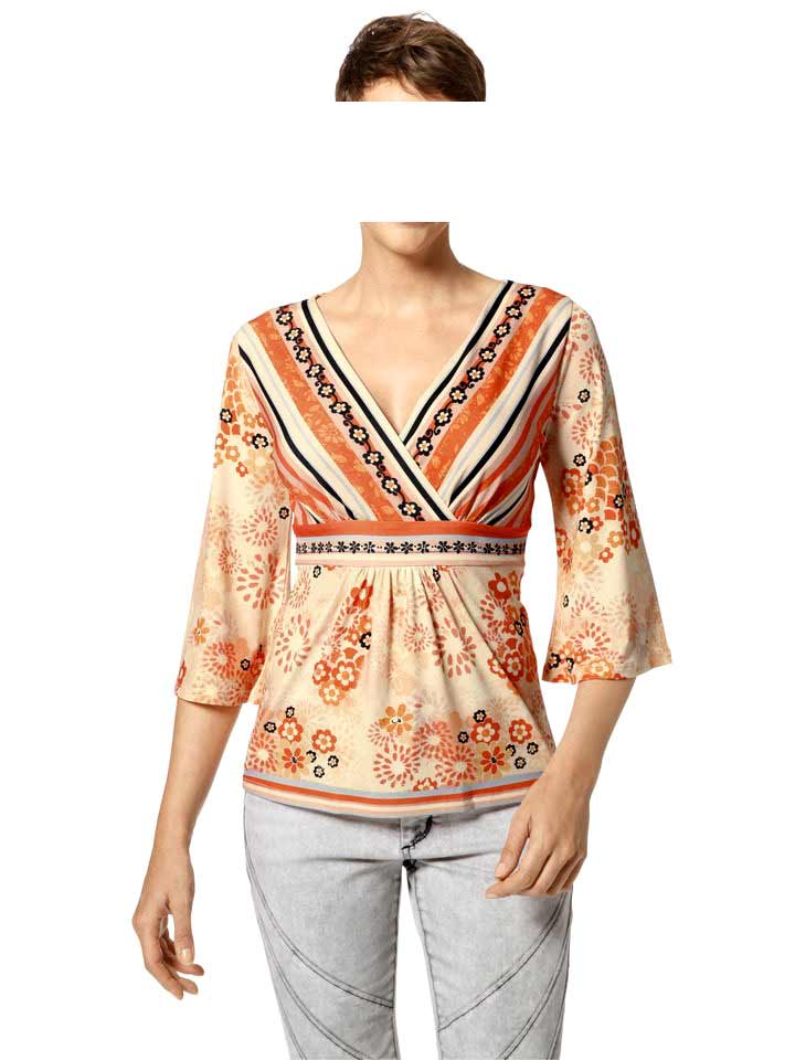 Heine Damen Druckshirt, bunt
