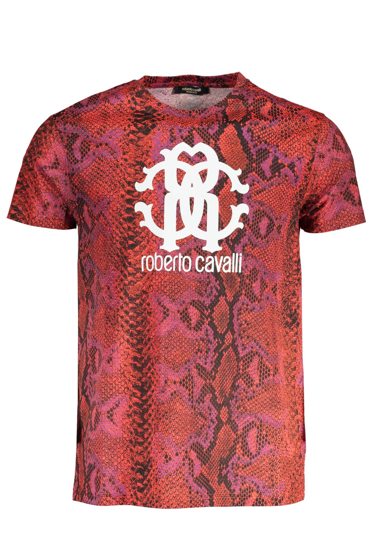 Roberto Cavalli Herren T-Shirt Sweatshirt mit Rundhalsausschnitt, kurzarm