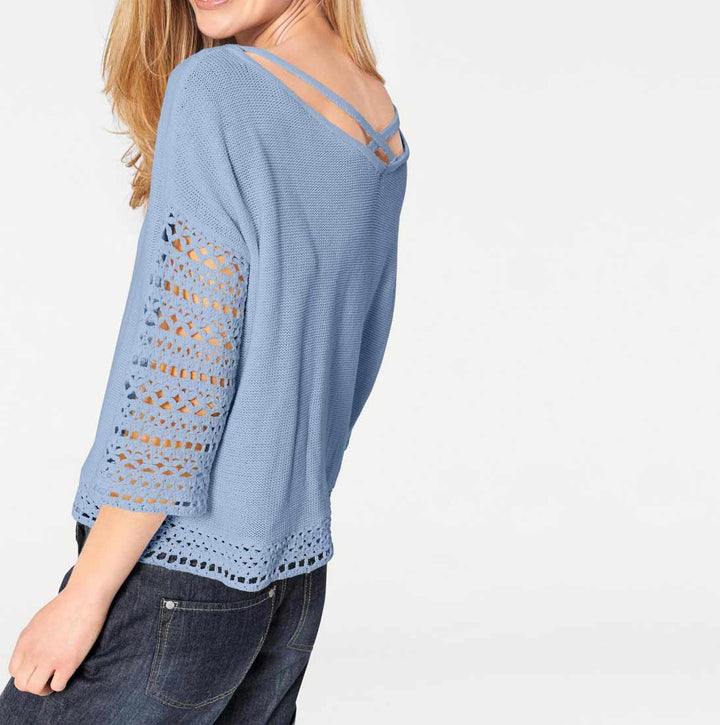 Heine - Best Connections Damen Pullover, blau