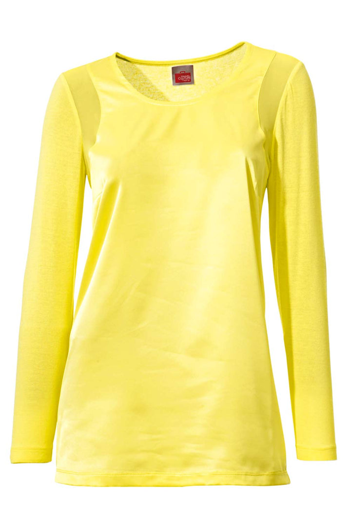 Travel Couture By Heine Damen Patch-Blusenshirt, lemon