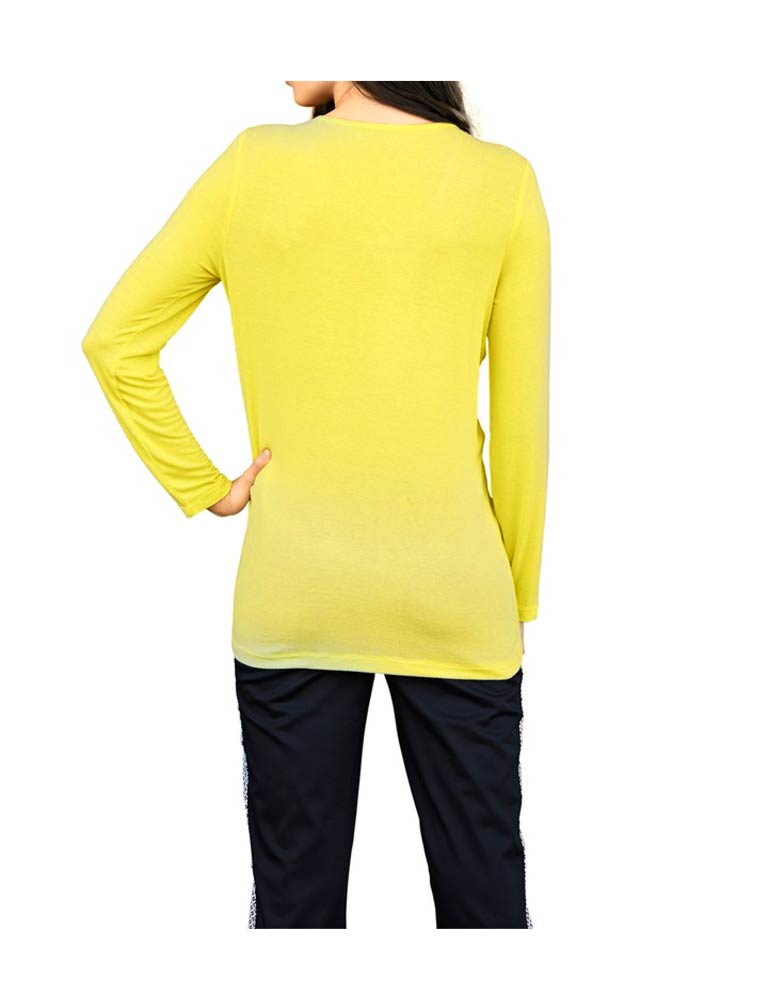 Travel Couture By Heine Damen Patch-Blusenshirt, lemon