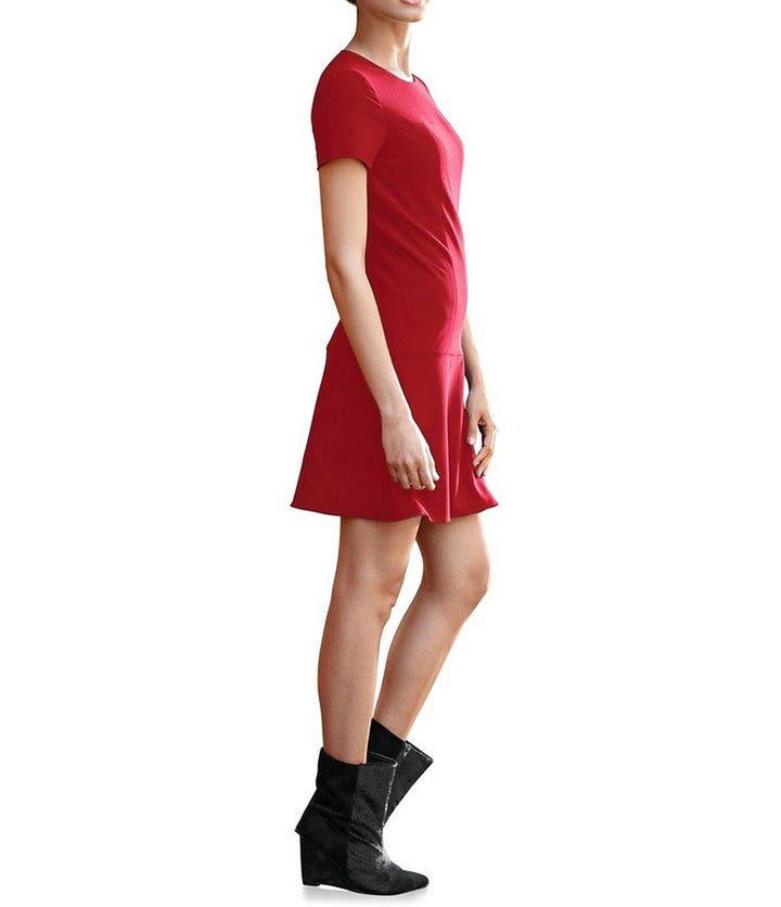 Rick Cardona Damen Designer-Etuikleid, rot