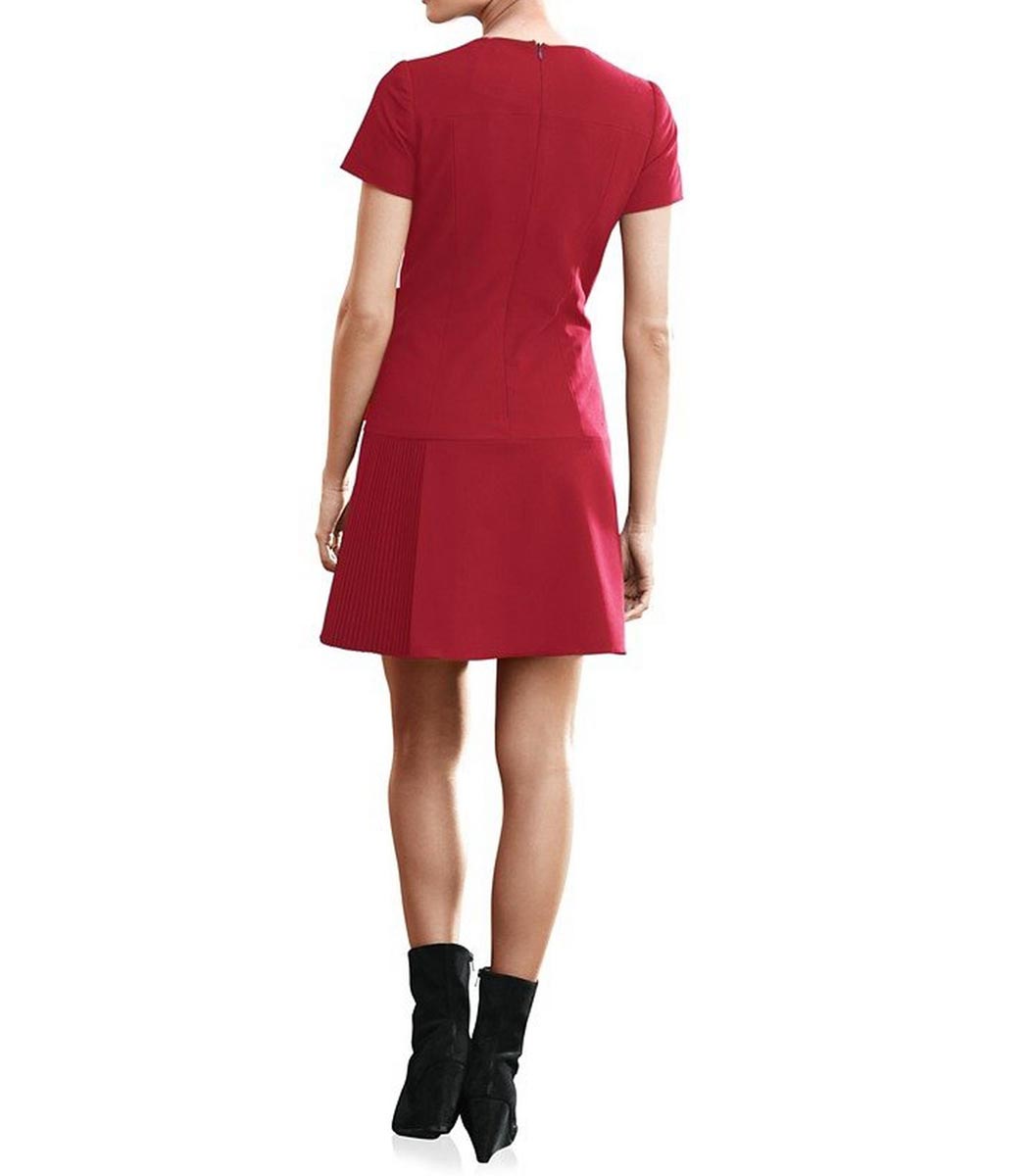 Rick Cardona Damen Designer-Etuikleid, rot