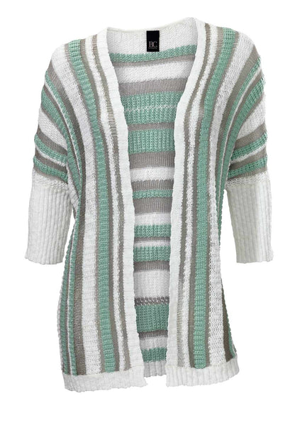 Heine - Best Connections Damen Cardigan,ecru-silber-mint
