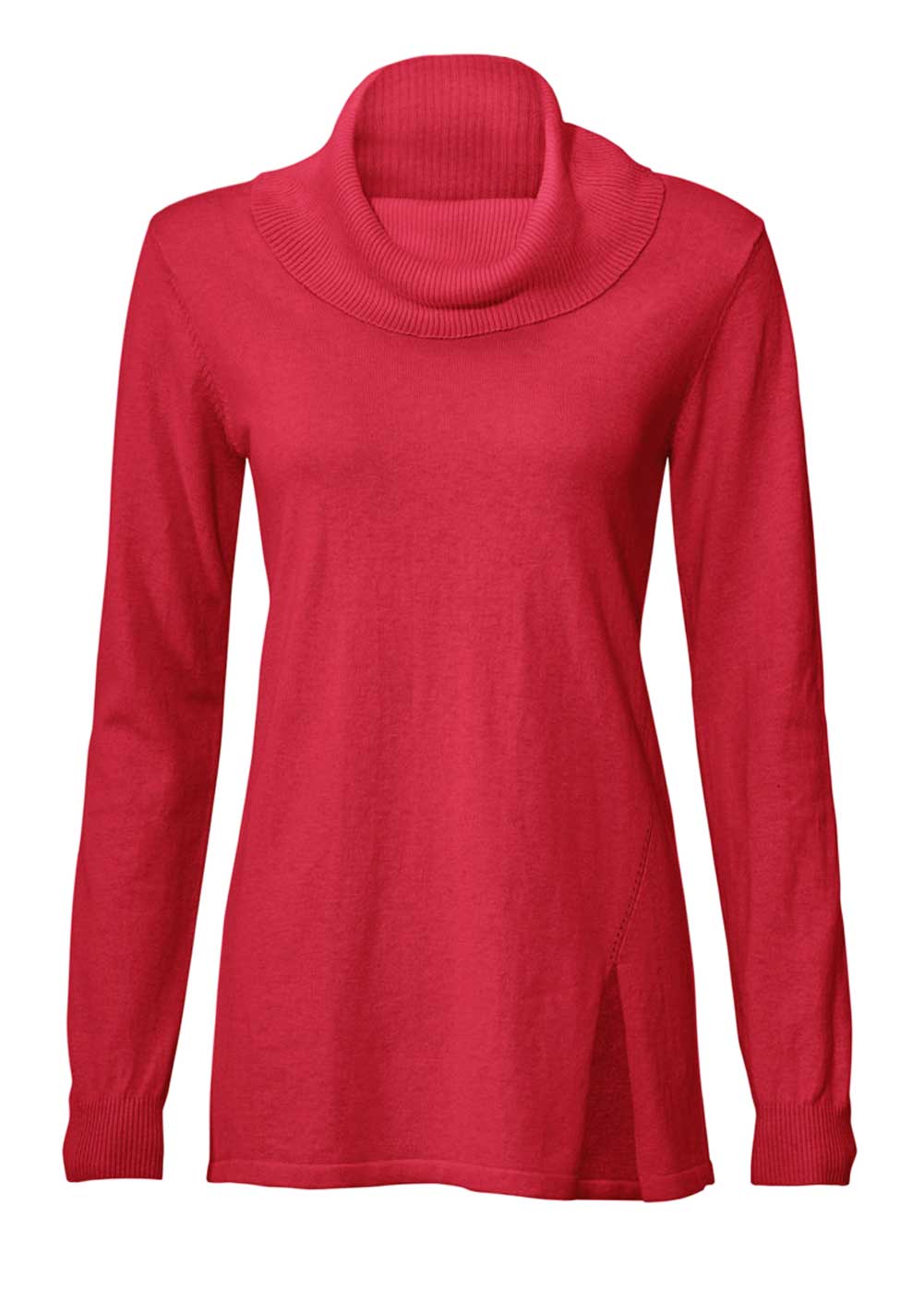 Patrizia Dini Damen Designer-Rollkragenpullover, rot