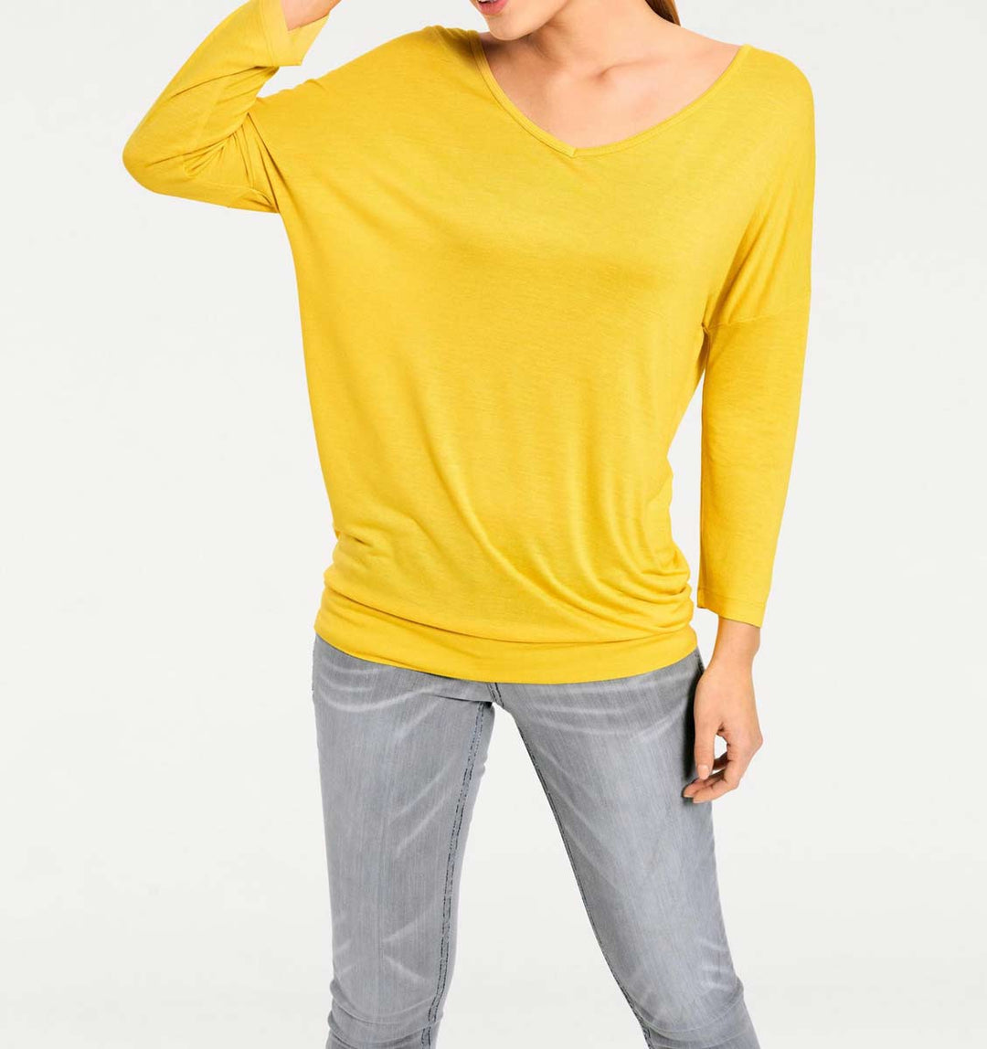 Heine - Best Connections Damen Oversized-Shirt, gelb