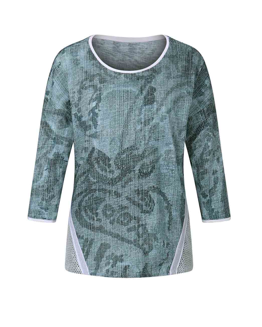 CRéATION L Damen Shirt, mint-bunt