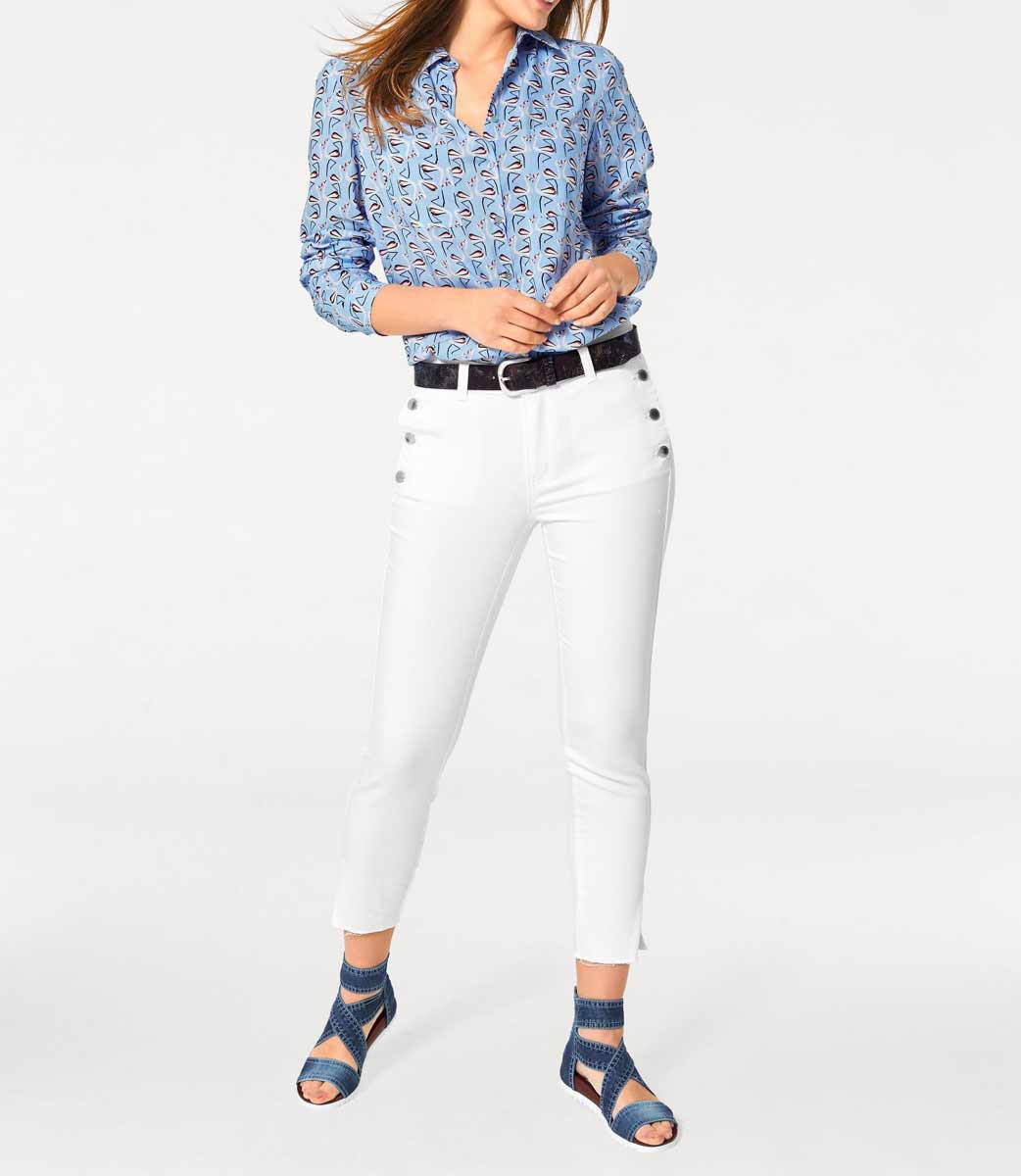 Heine - Best Connections Damen Skinny-Jeans, weiß