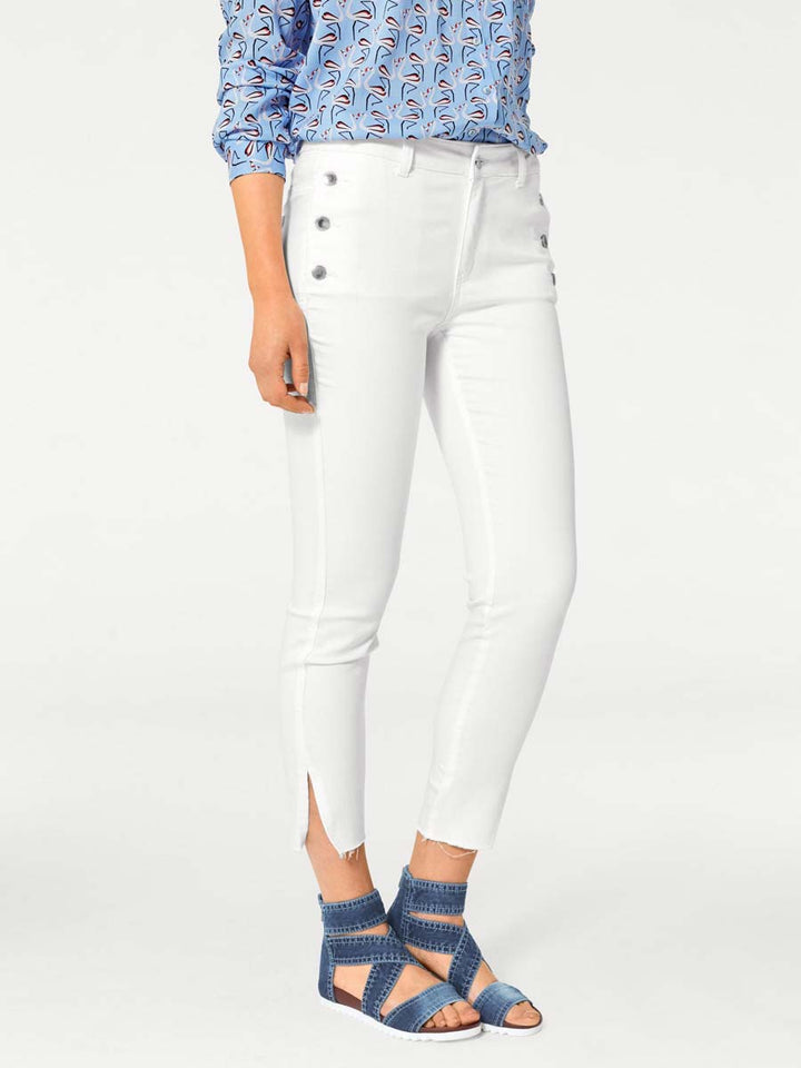 Heine - Best Connections Damen Skinny-Jeans, weiß