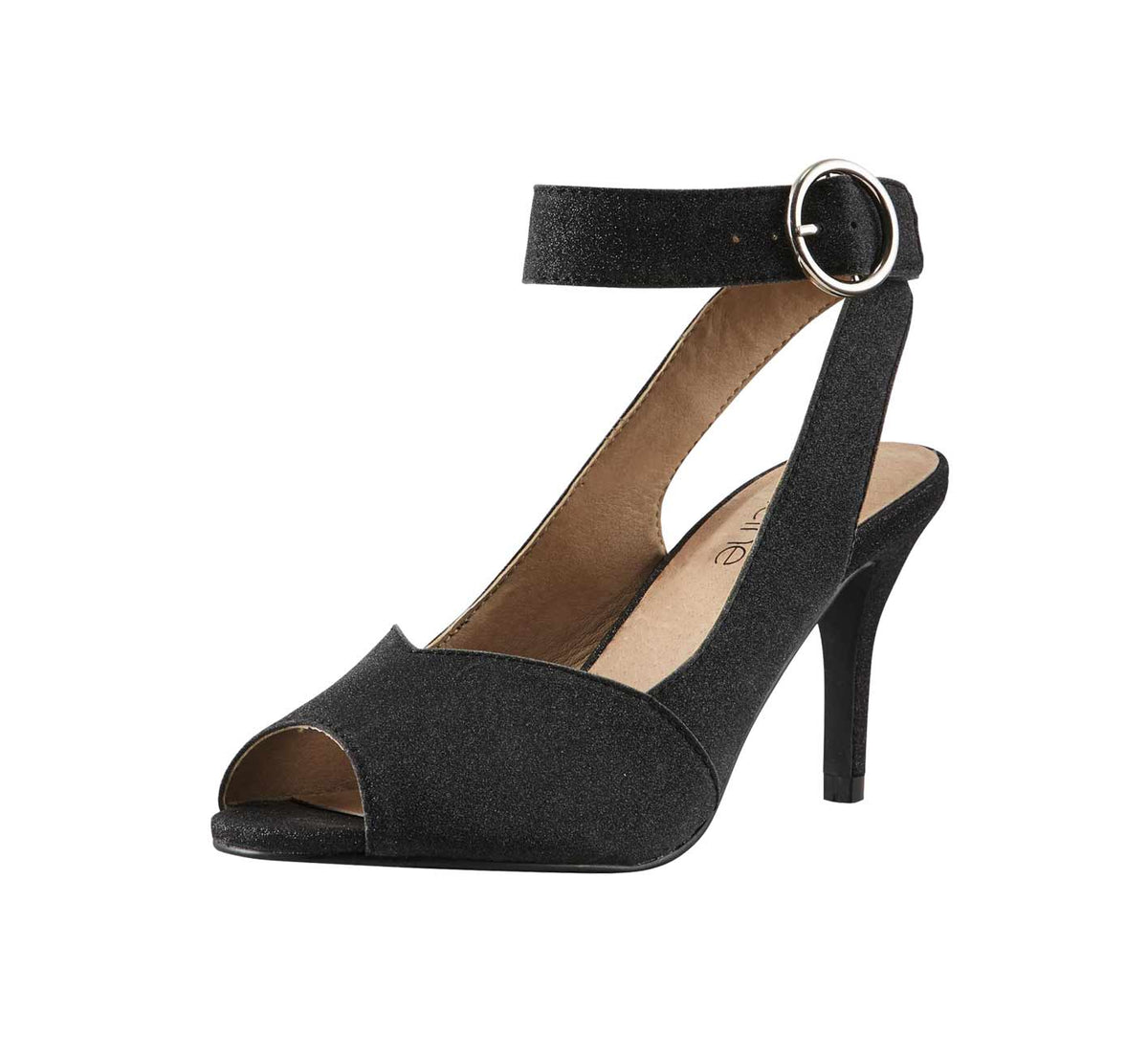 HEINE Damen Abend-Sandalette, schwarz