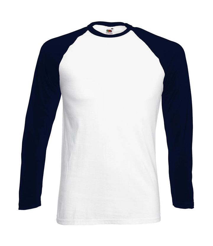 Fruit of the Loom Long Sleeve Herren Baseball T-Shirt