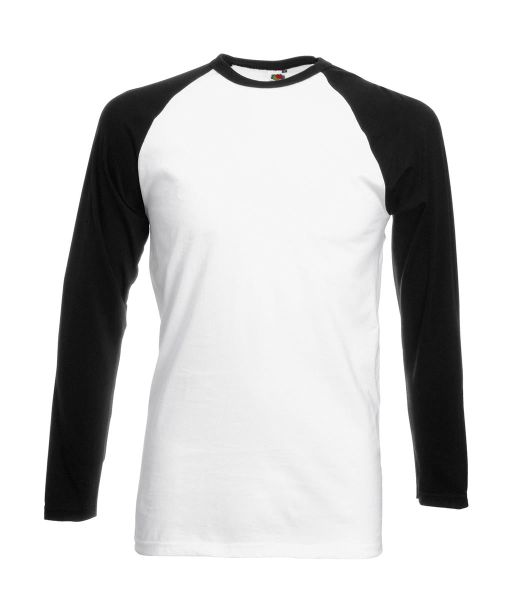 Fruit of the Loom Long Sleeve Herren Baseball T-Shirt