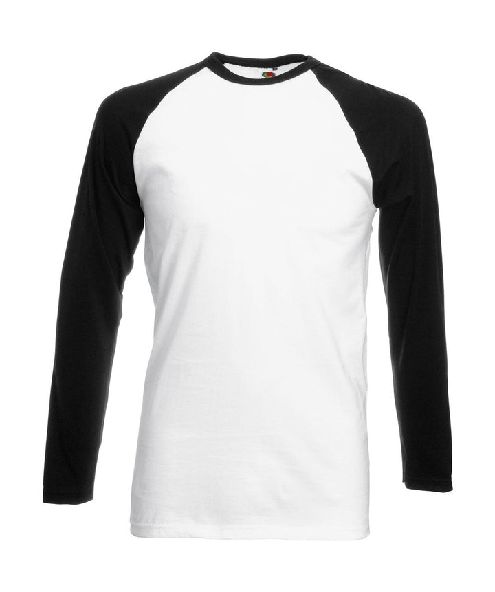 Fruit of the Loom Long Sleeve Herren Baseball T-Shirt