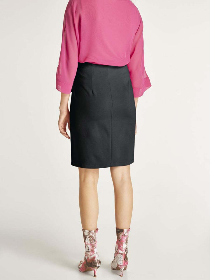 Heine Damen Jersey-Rock, schwarz