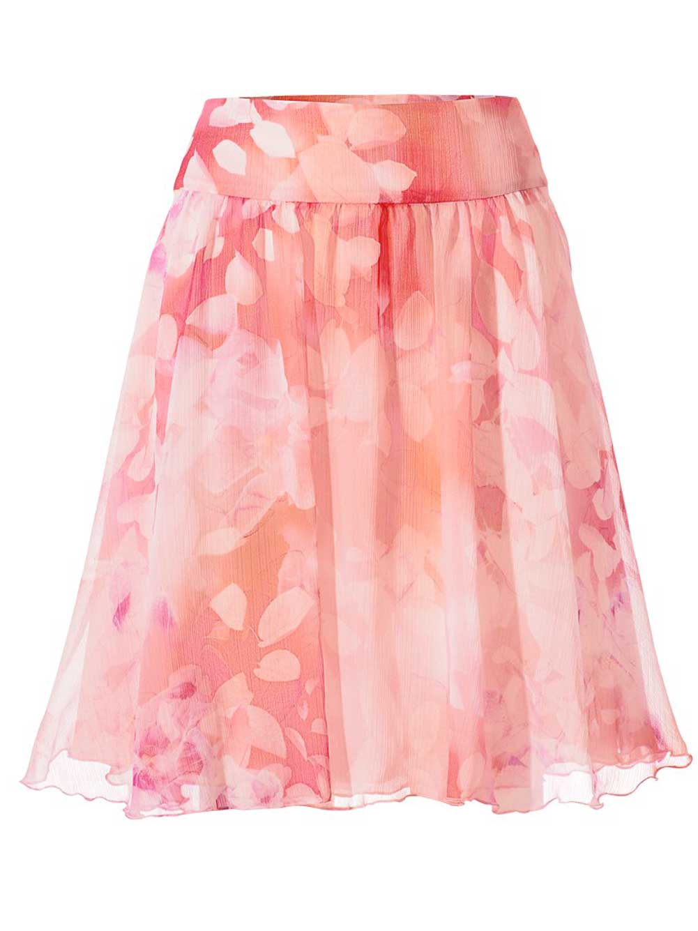 Heine Damen Chiffonrock, koralle-rosé